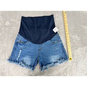 Women Hofish Maternity Shorts‎ Size Small Frayed